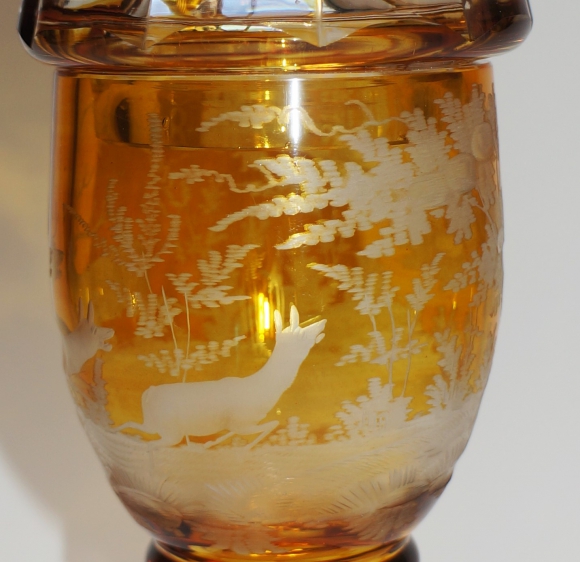 Pokal cristal de bohème gravé – Image 3