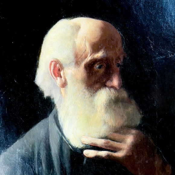 Autoportrait signé Emile Stahl