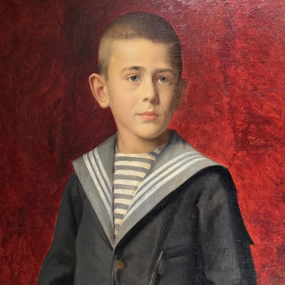 Jeune garçon au cerceau par Zwiller – Image 2