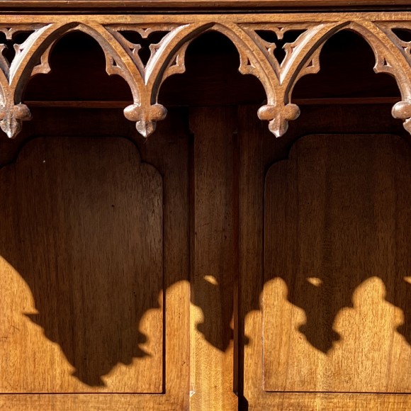 Chayère Banc Coffre Néogothique – Image 4