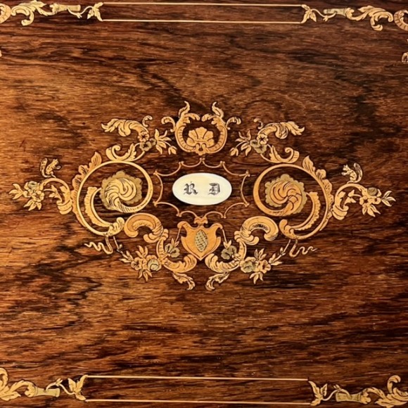 Coffret de courtoisie palissandre XIX ème – Image 6