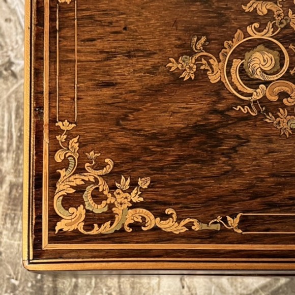 Coffret de courtoisie palissandre XIX ème – Image 7