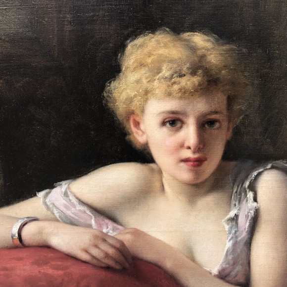 Jeune Fille au Drap Rouge - Emmanuel Benner – Image 2