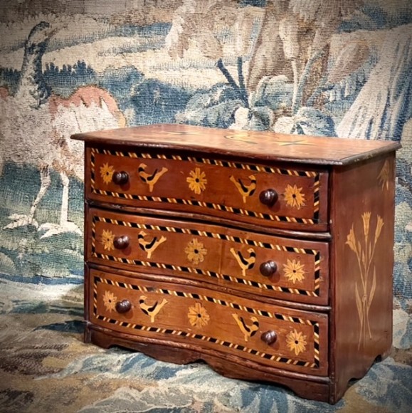 commode de Maîtrise Art Populaire Sud de l’Alsace – Image 3