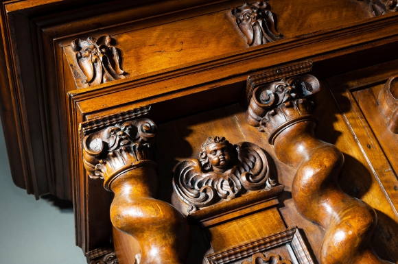 Armoire alsacienne XVII ème à 11 colonnes – Image 4