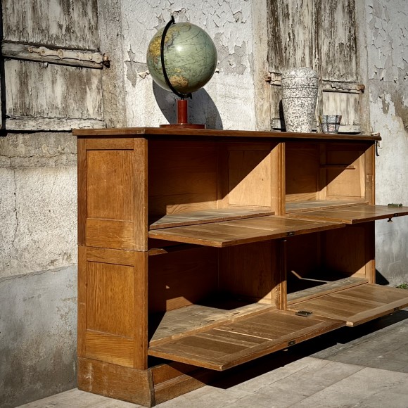 Meuble Bureau D’usine 4 Abattants Vers 1920 – Image 3