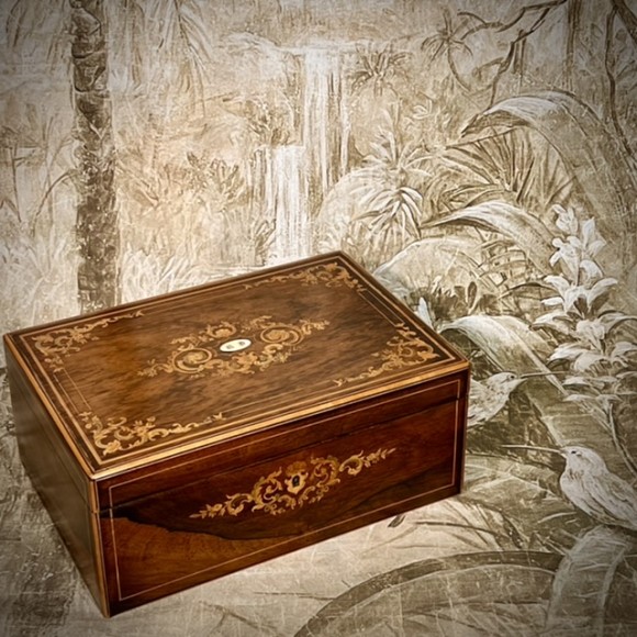 Coffret de courtoisie palissandre XIX ème – Image 2