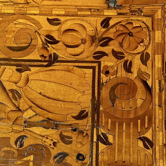 cabinet décor marqueté fleurs, oiseaux, musique et – Image 10