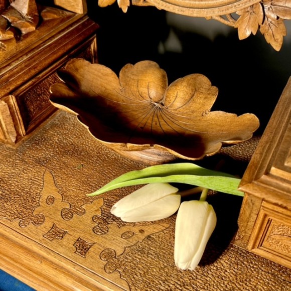 Psyché Bois Sculpté Travail De Brienz Suisse – Image 6