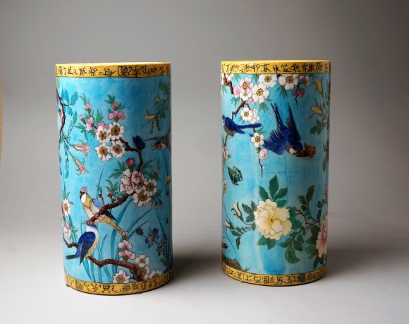 PAIRE DE VASES JAPONISANT THEODORE DECK 1823-1891 – Image 3