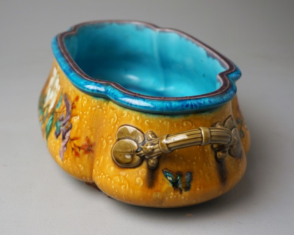 JARDINIERE OVALE FAIENCE THEODORE DECK – Image 2