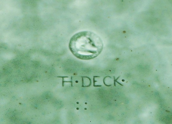 JARDINIERE OVALE FAIENCE THEODORE DECK – Image 4