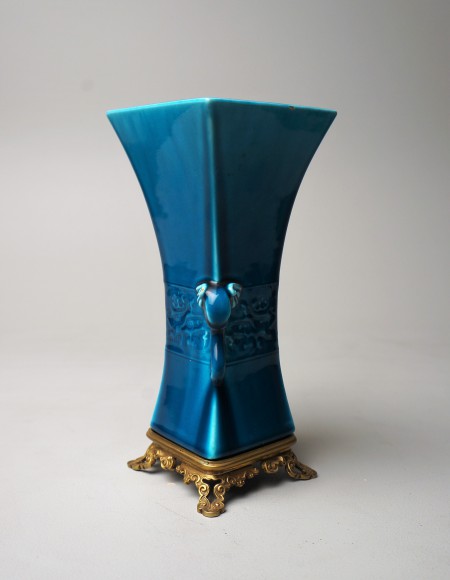 VASE AUX ELEPHANTS SIGNE DECK – Image 2