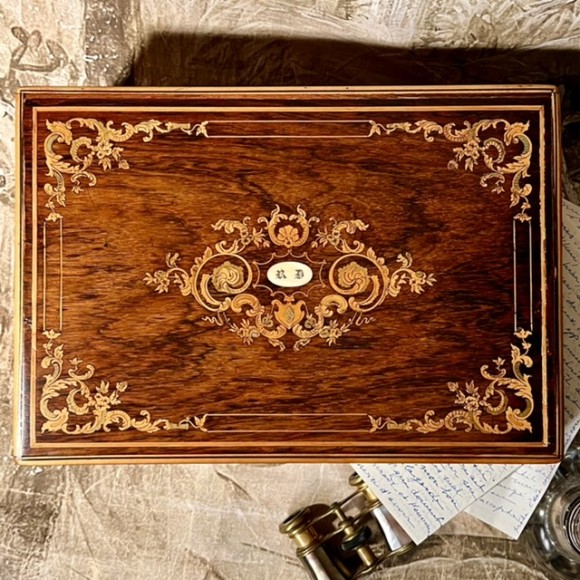 Coffret de courtoisie palissandre XIX ème – Image 8