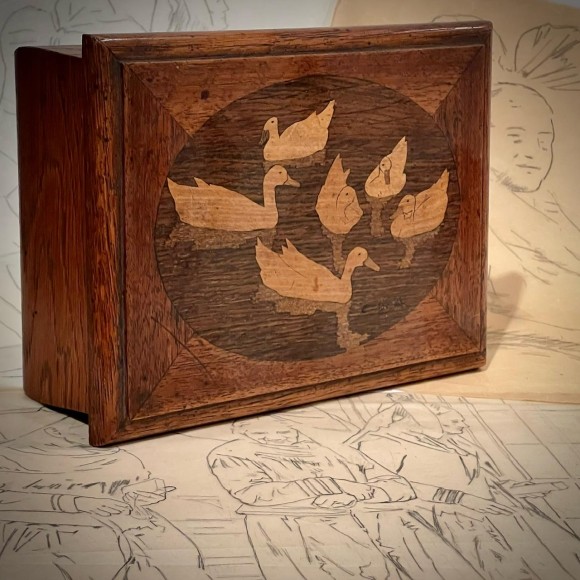 Coffret C. Spindler marqueterie aux canards – Image 3