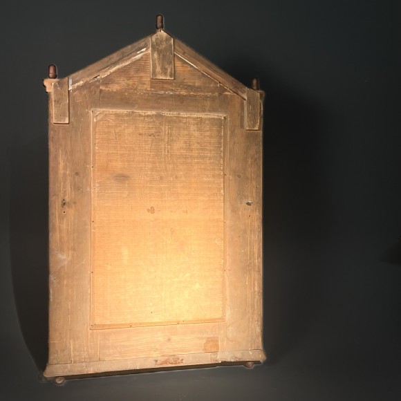Miroir cadre bois marqueterie néoclassique XIX ème – Image 5