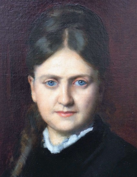 PORTRAIT DE MADAME ADAM SIGNE JJ. HENNER