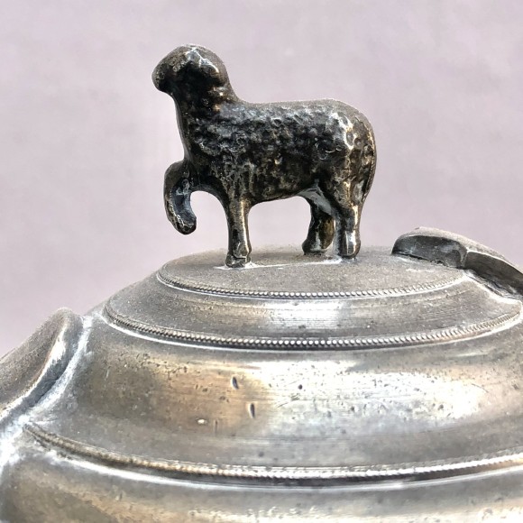 Pichet rocaille étain XVIII ème – Image 3