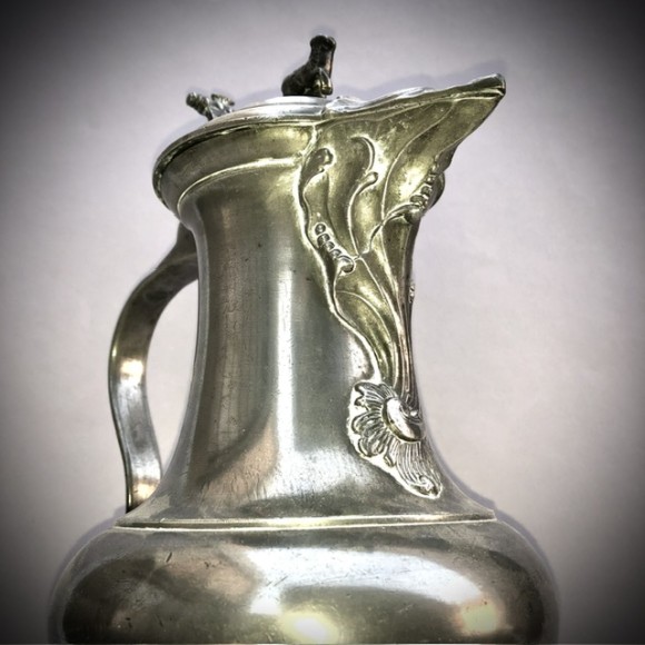 Pichet rocaille étain XVIII ème – Image 2