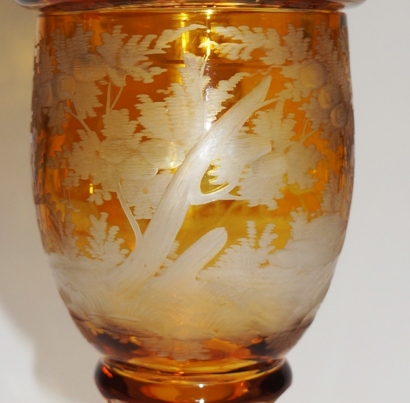 Pokal cristal de bohème gravé – Image 4
