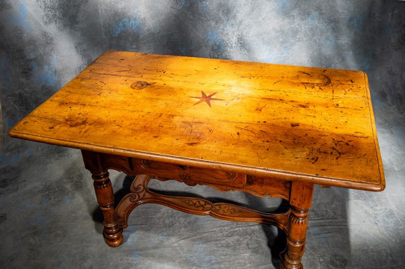 Table alsacienne pieds balustres XVIII ème – Image 2