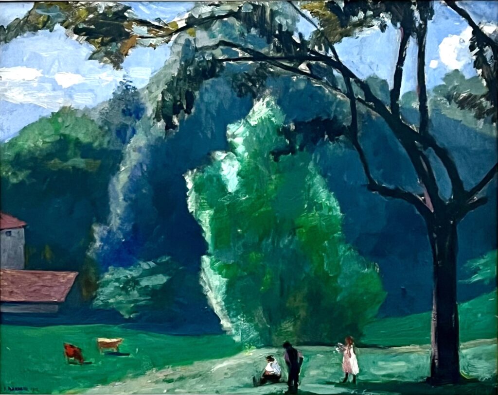 Jules Flandrin Paysage du Dauphiné daté 1912